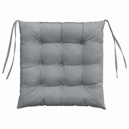 vidaXL Sitzkissen 4 pcs Hellgrau 40 x 40 x 6 cm Stoff