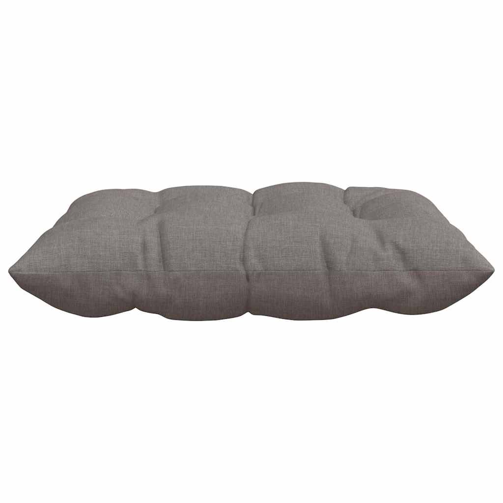 vidaXL Sitzkissen 4 pcs Taupe 40 x 40 x 6 cm Stoff