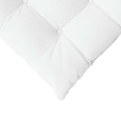 vidaXL Sitzkissen 4 pcs Weiß 40 x 40 x 6 cm Stoff