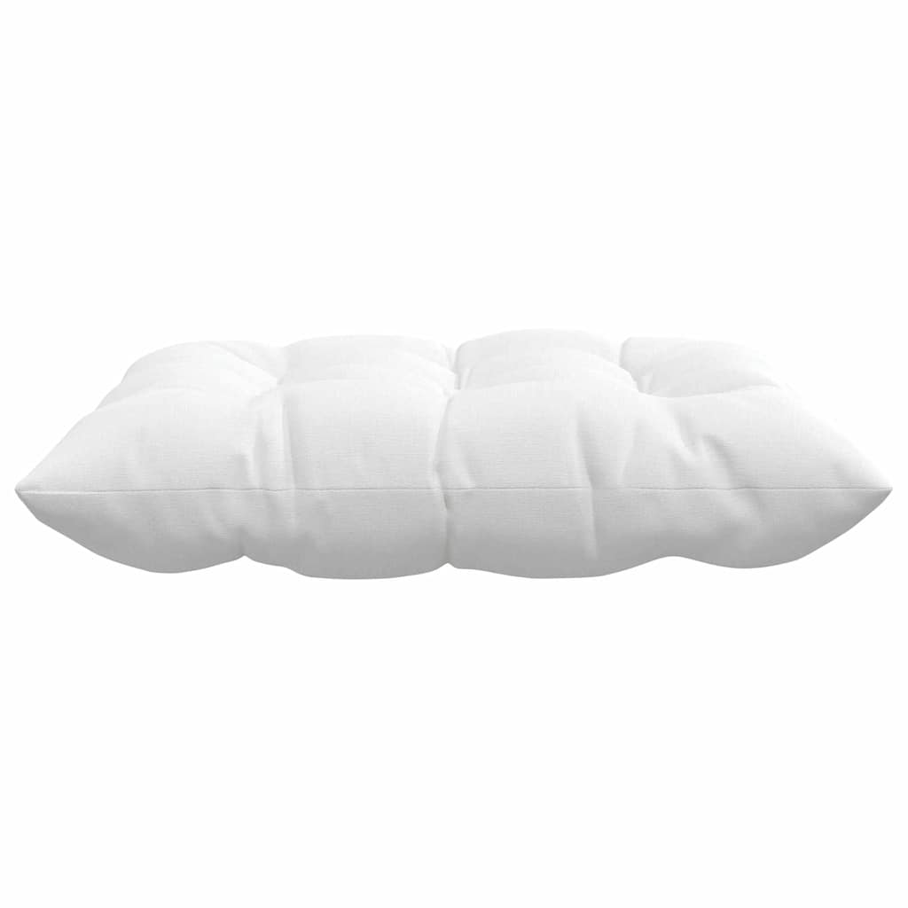vidaXL Sitzkissen 4 pcs Weiß 40 x 40 x 6 cm Stoff