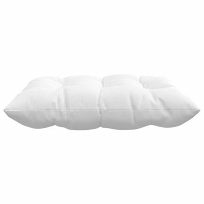 vidaXL Sitzkissen 4 pcs Weiß 40 x 40 x 6 cm Stoff