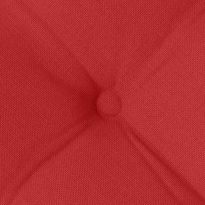 vidaXL Coussins de chaise 4 pcs Rouge 40 x 40 x 6 cm Tissu