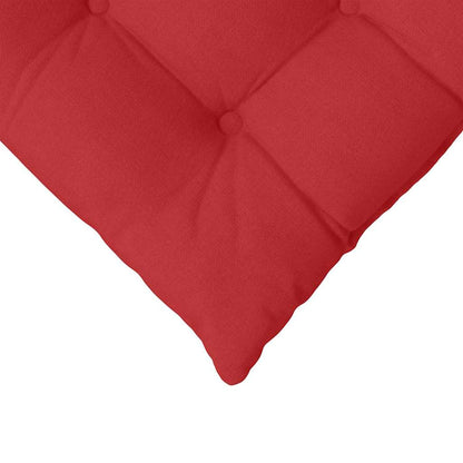 vidaXL Coussins de chaise 4 pcs Rouge 40 x 40 x 6 cm Tissu