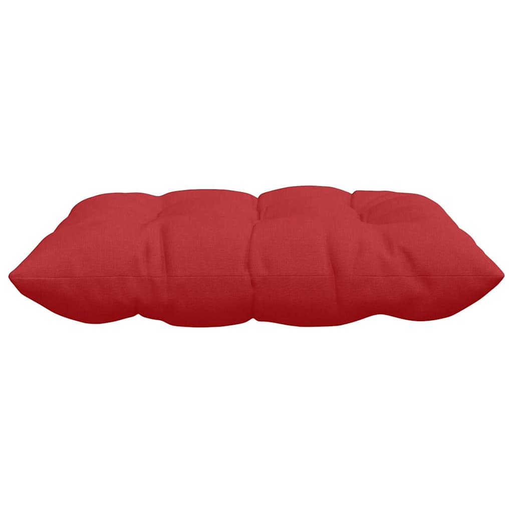 vidaXL Coussins de chaise 4 pcs Rouge 40 x 40 x 6 cm Tissu