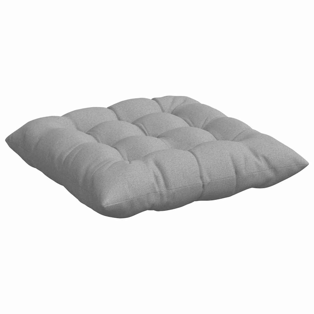vidaXL Sitzkissen 4 pcs Wolkengrau 40 x 40 x 6 cm Stoff