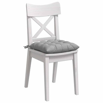 vidaXL Sitzkissen 4 pcs Wolkengrau 40 x 40 x 6 cm Stoff