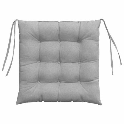 vidaXL Sitzkissen 4 pcs Wolkengrau 40 x 40 x 6 cm Stoff