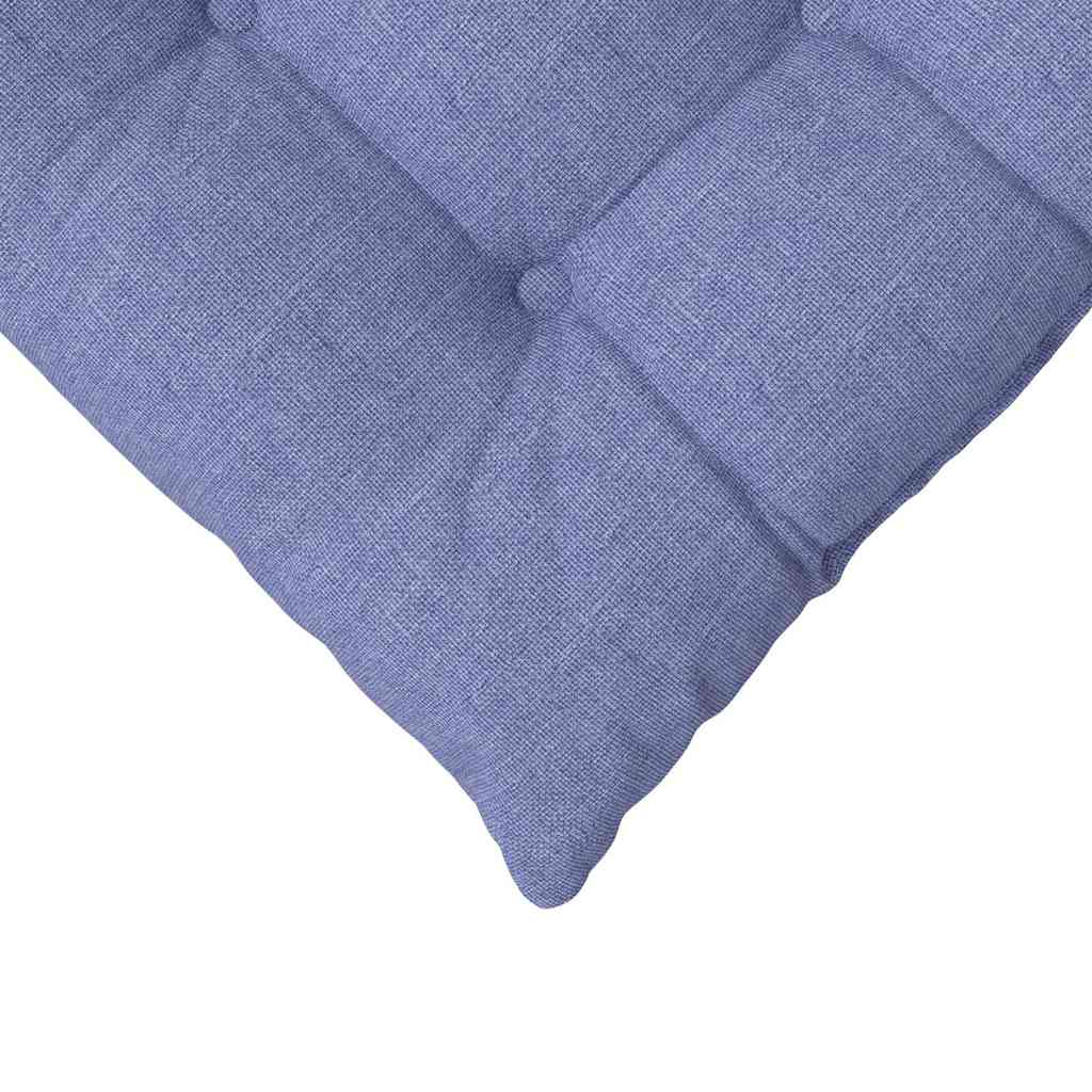 vidaXL Coussins de chaise 4 pcs Jean bleu 40 x 40 x 6 cm Tissu