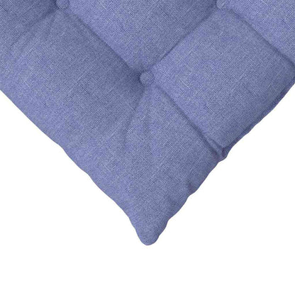 vidaXL Coussins de chaise 4 pcs Jean bleu 40 x 40 x 6 cm Tissu