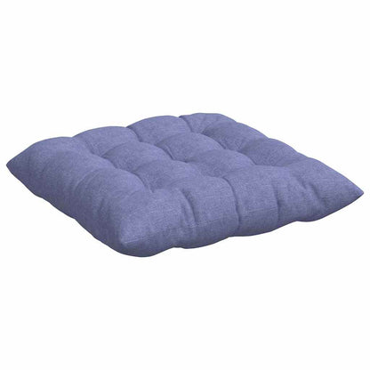 vidaXL Coussins de chaise 4 pcs Jean bleu 40 x 40 x 6 cm Tissu