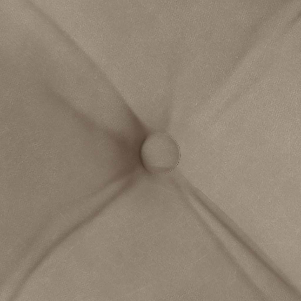 vidaXL Sitzkissen 4 Stück Taupe 40 x 40 x 6 cm Mikrofaser