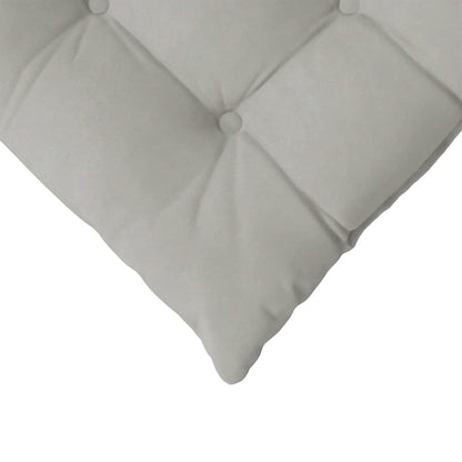 vidaXL Sitzkissen 4 pcs Hellgrau 40 x 40 x 6 cm Mikrofaser