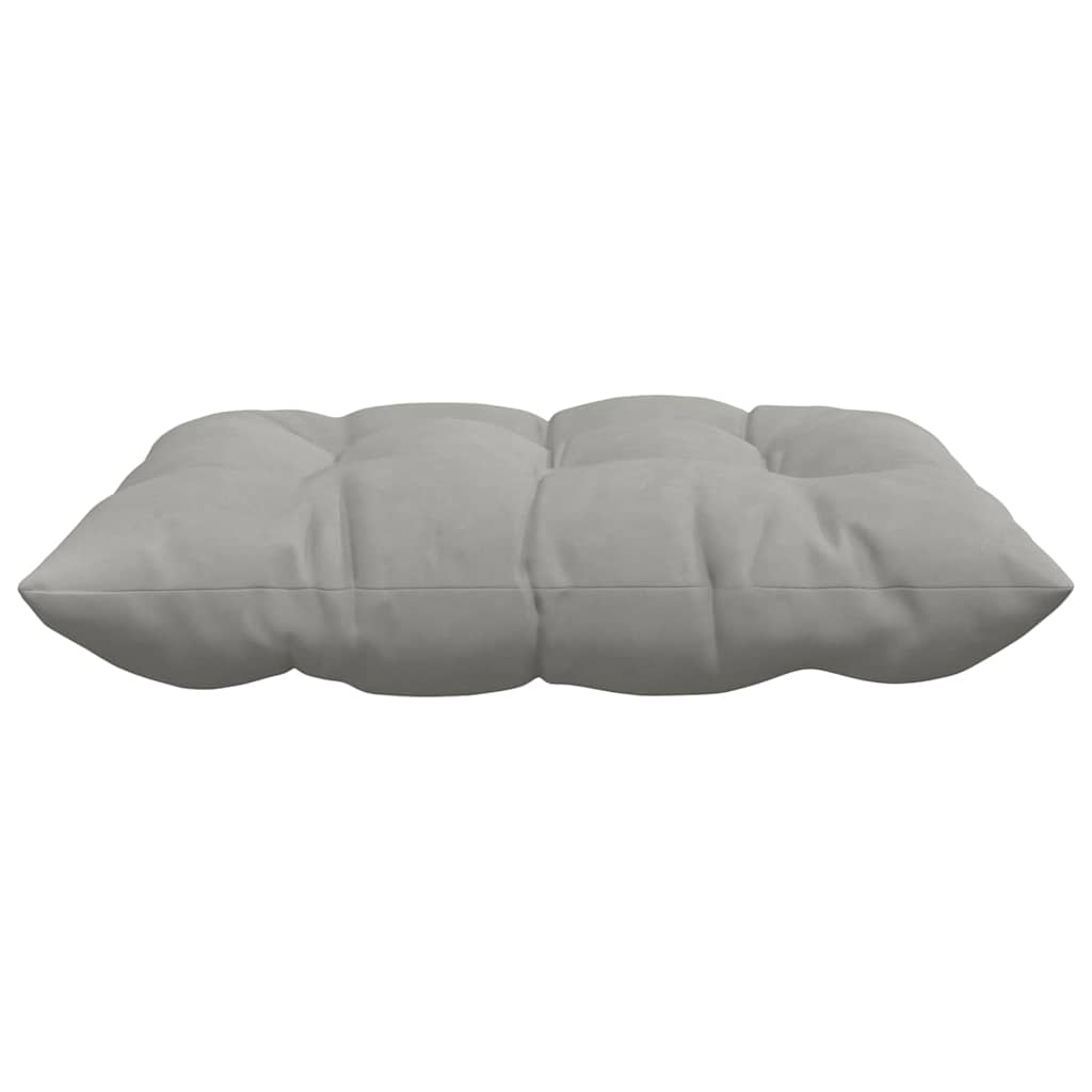 vidaXL Sitzkissen 4 pcs Hellgrau 40 x 40 x 6 cm Mikrofaser