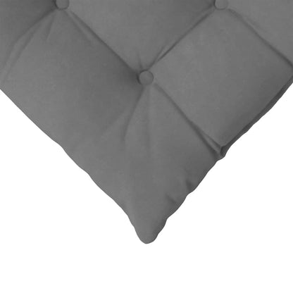 vidaXL Coussins de chaise 4 pcs Gris foncé 40 x 40 x 6 cm Microfibre