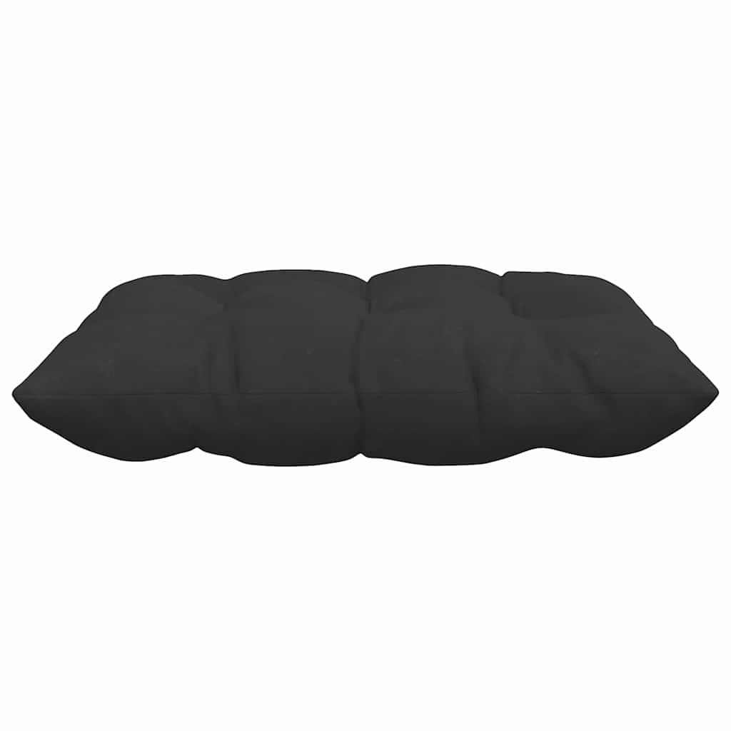 vidaXL Sitzkissen 4 pcs Schwarz 40 x 40 x 6 cm Mikrofaser