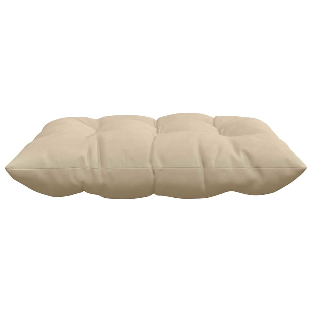 vidaXL Sitzkissen 4 pcs Creme 40 x 40 x 6 cm Mikrofaser
