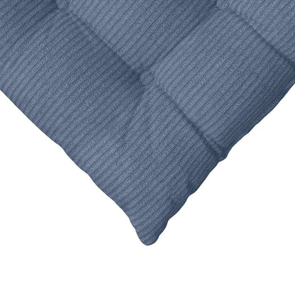 vidaXL Sitzkissen 4 pcs Blau 40 x 40 x 6 cm Cordstoff