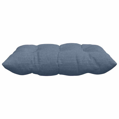 vidaXL Sitzkissen 4 pcs Blau 40 x 40 x 6 cm Cordstoff