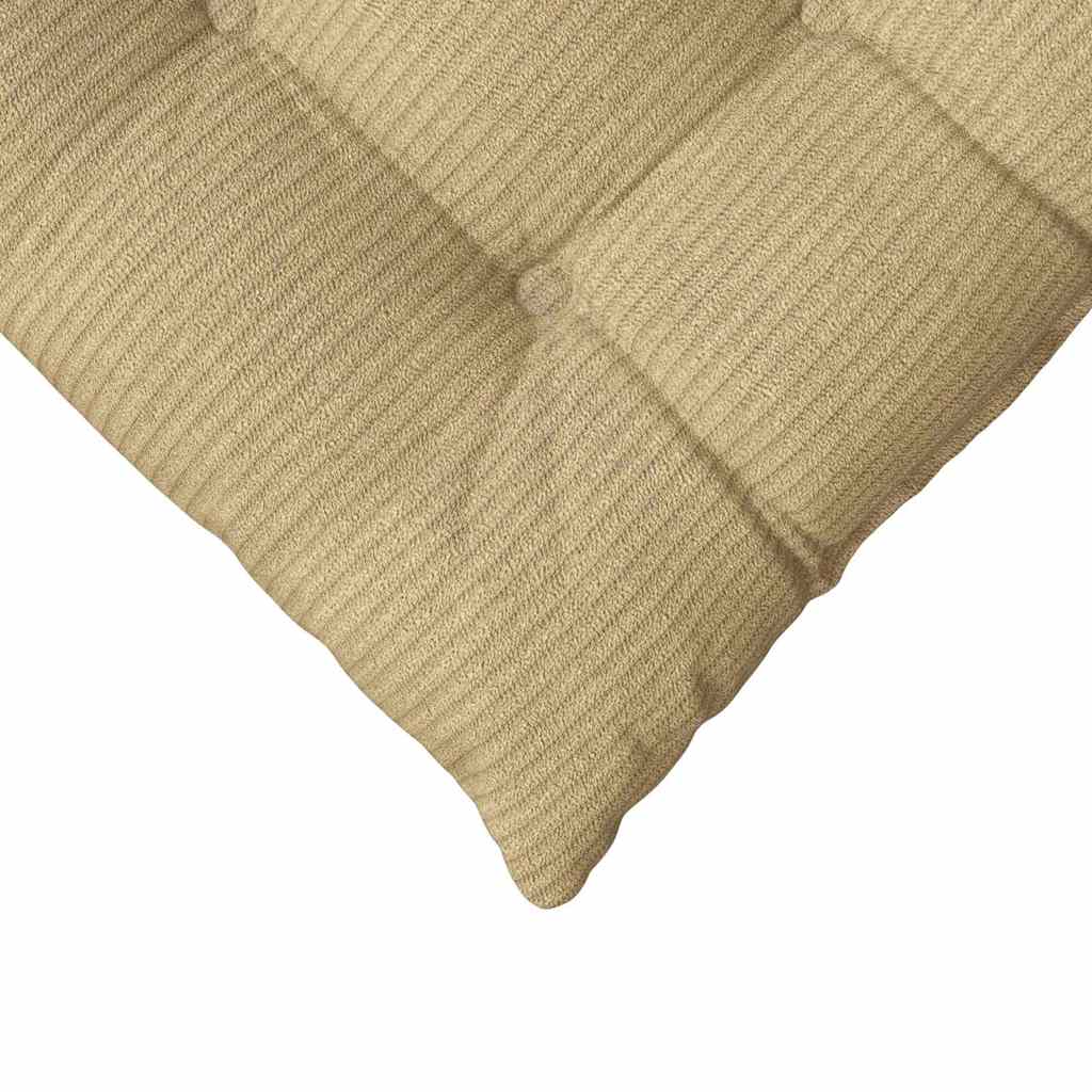 vidaXL Sitzkissen 4 pcs Grau-Grün 40 x 40 x 6 cm Cordstoff