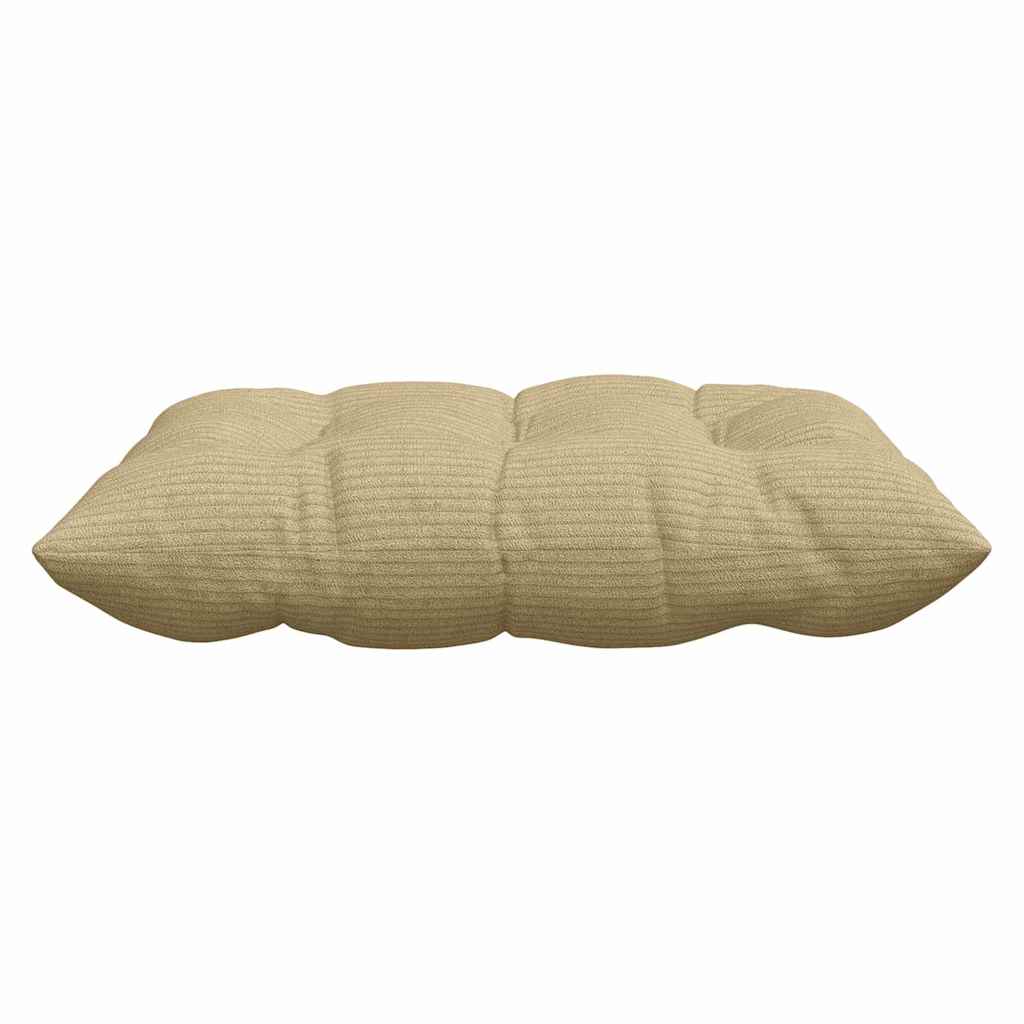 vidaXL Sitzkissen 4 pcs Grau-Grün 40 x 40 x 6 cm Cordstoff