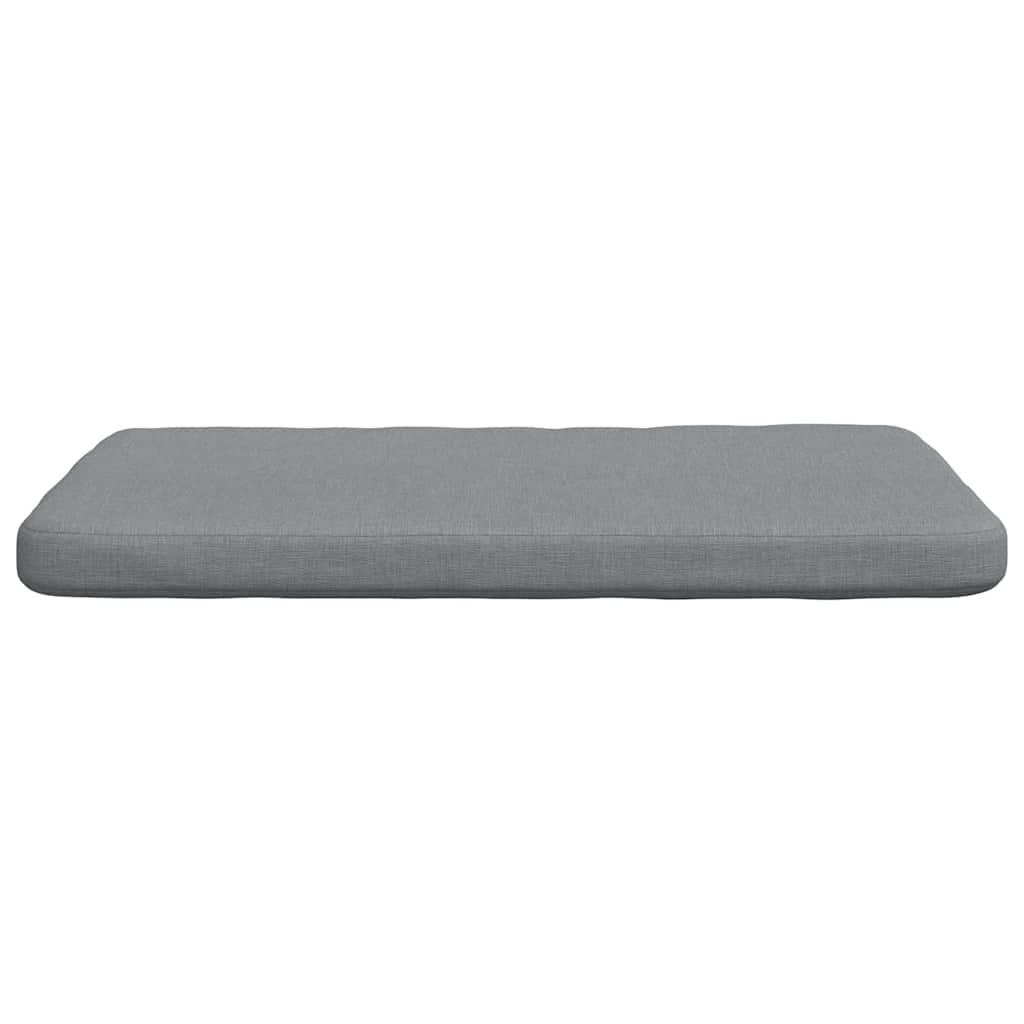 vidaXL Sitzkissen 4 pcs Hellgrau 40 x 40 x 3 cm Stoff