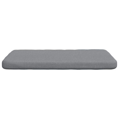 vidaXL Sitzkissen 4 pcs Hellgrau 40 x 40 x 3 cm Stoff