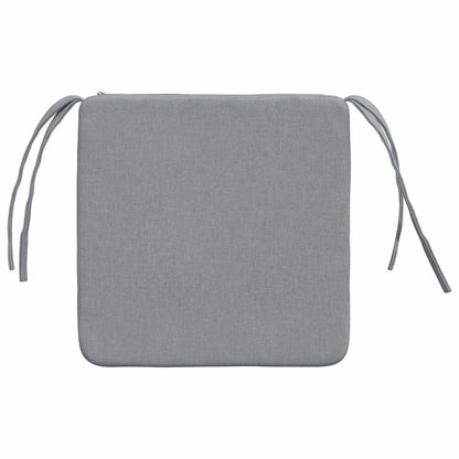 vidaXL Sitzkissen 4 pcs Hellgrau 40 x 40 x 3 cm Stoff