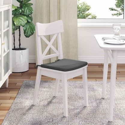 vidaXL Sitzkissen 4 pcs Dunkelgrau 40 x 40 x 3 cm Stoff
