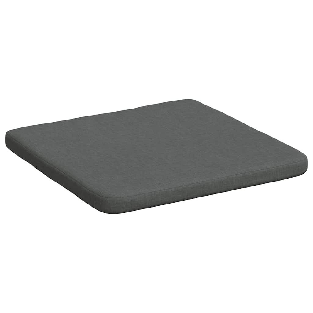 vidaXL Sitzkissen 4 pcs Dunkelgrau 40 x 40 x 3 cm Stoff