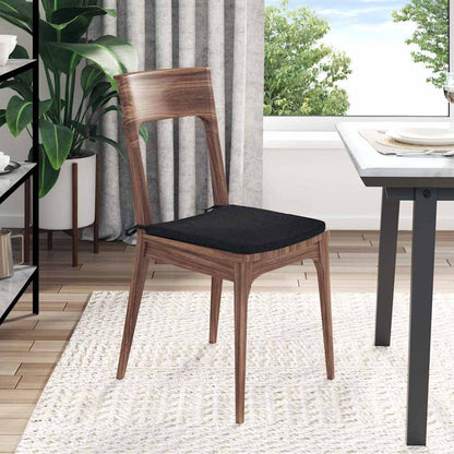 vidaXL Sitzkissen 4 pcs Schwarz 40 x 40 x 3 cm Stoff
