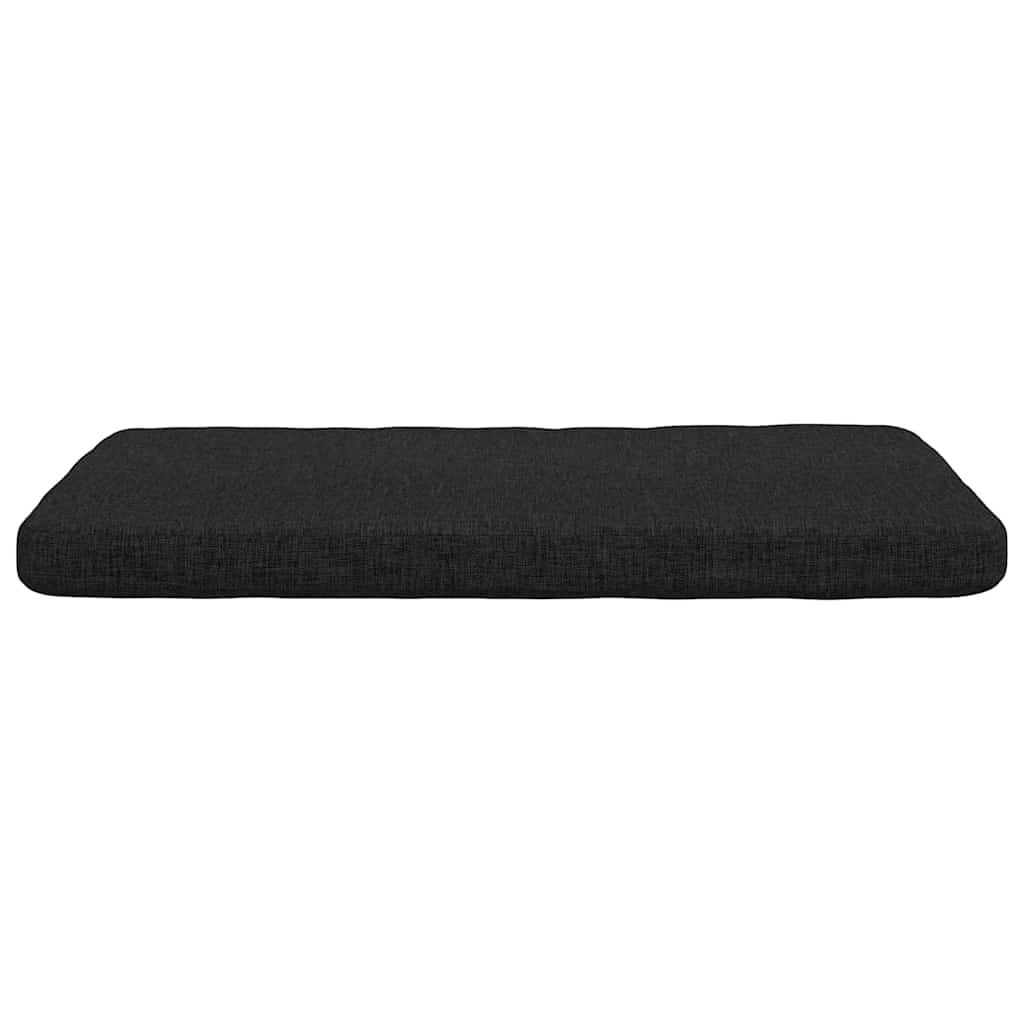 vidaXL Sitzkissen 4 pcs Schwarz 40 x 40 x 3 cm Stoff