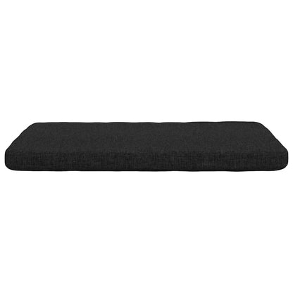 vidaXL Sitzkissen 4 pcs Schwarz 40 x 40 x 3 cm Stoff