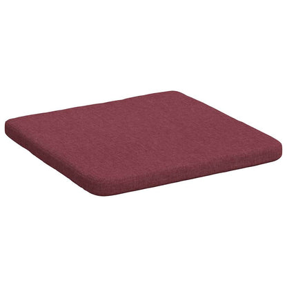 vidaXL Sitzkissen 4 pcs Weinrot 40 x 40 x 3 cm Stoff