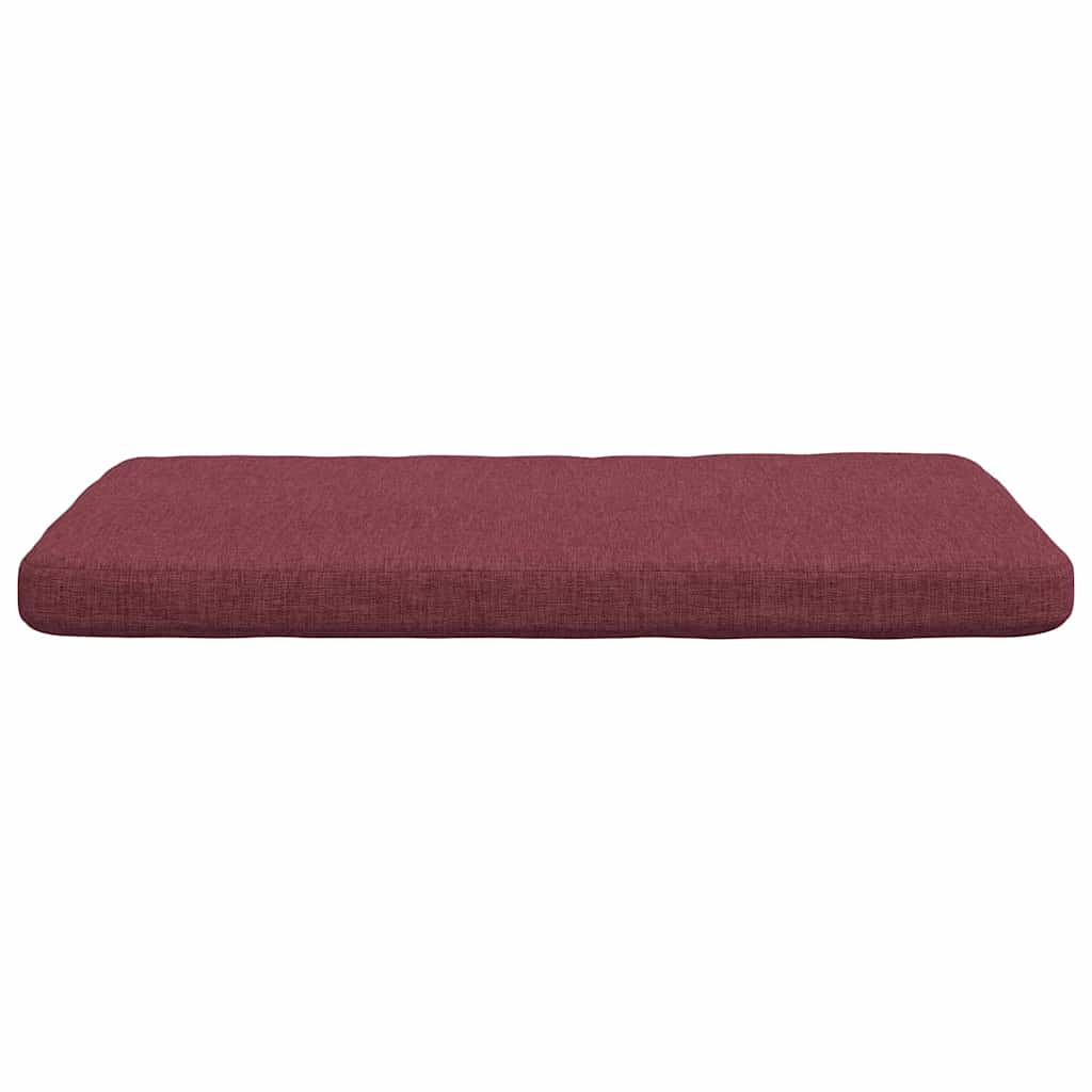 vidaXL Sitzkissen 4 pcs Weinrot 40 x 40 x 3 cm Stoff