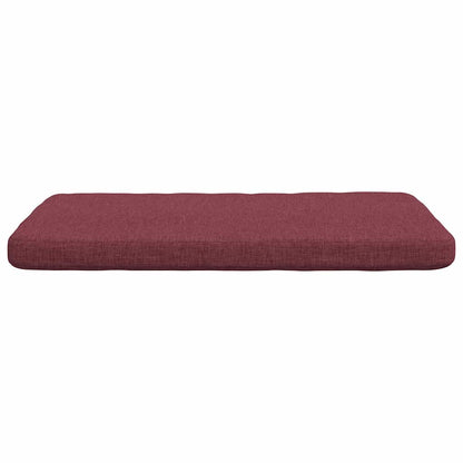 vidaXL Sitzkissen 4 pcs Weinrot 40 x 40 x 3 cm Stoff