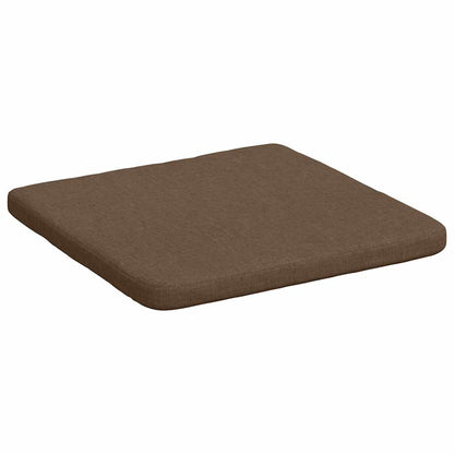 vidaXL Sitzkissen 4 pcs Braun 40 x 40 x 3 cm Stoff