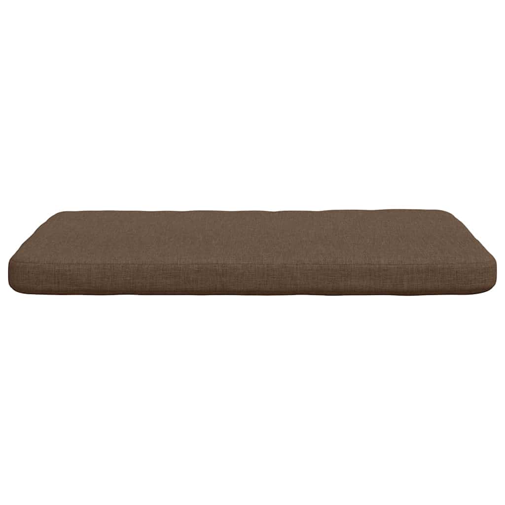 vidaXL Sitzkissen 4 pcs Braun 40 x 40 x 3 cm Stoff