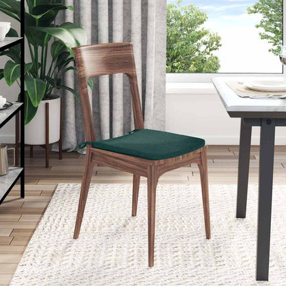 vidaXL Sitzkissen 4 pcs Dunkelgrün 40 x 40 x 3 cm Stoff