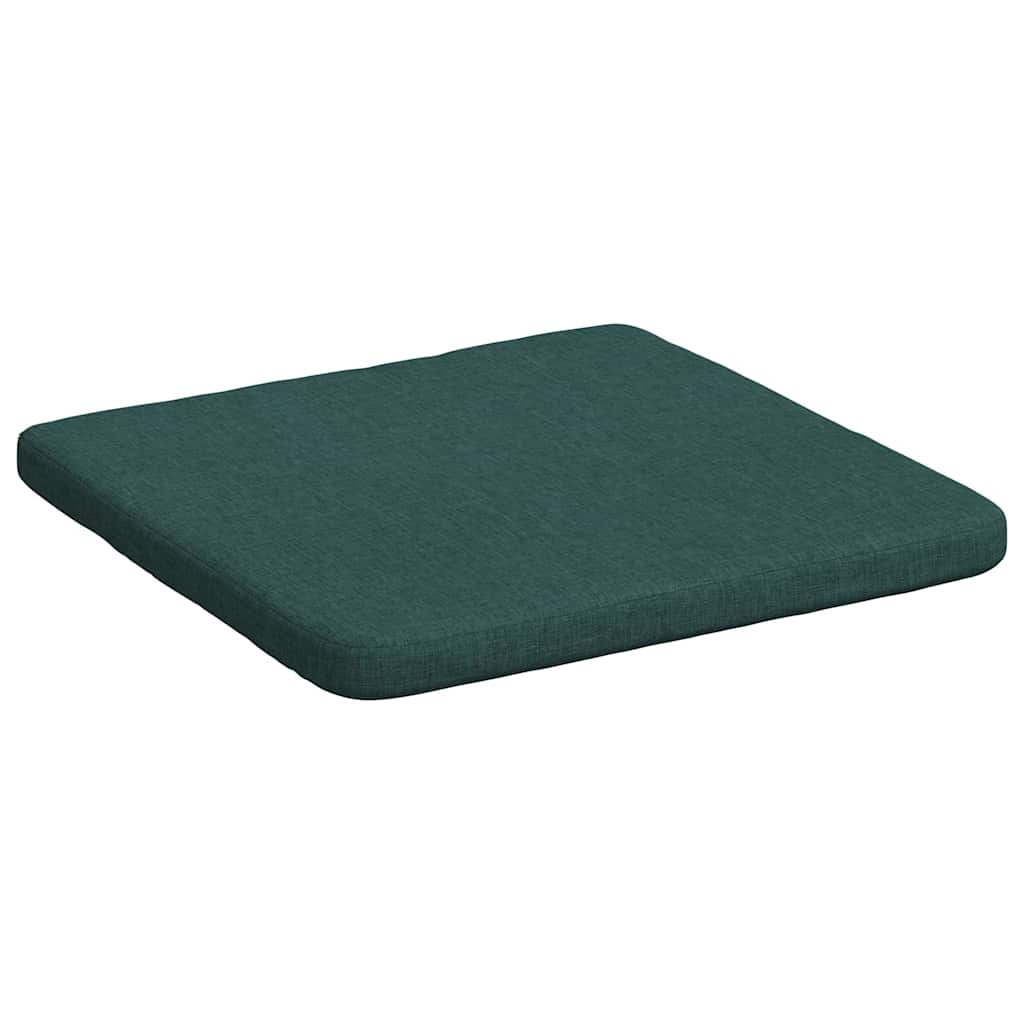 vidaXL Sitzkissen 4 pcs Dunkelgrün 40 x 40 x 3 cm Stoff