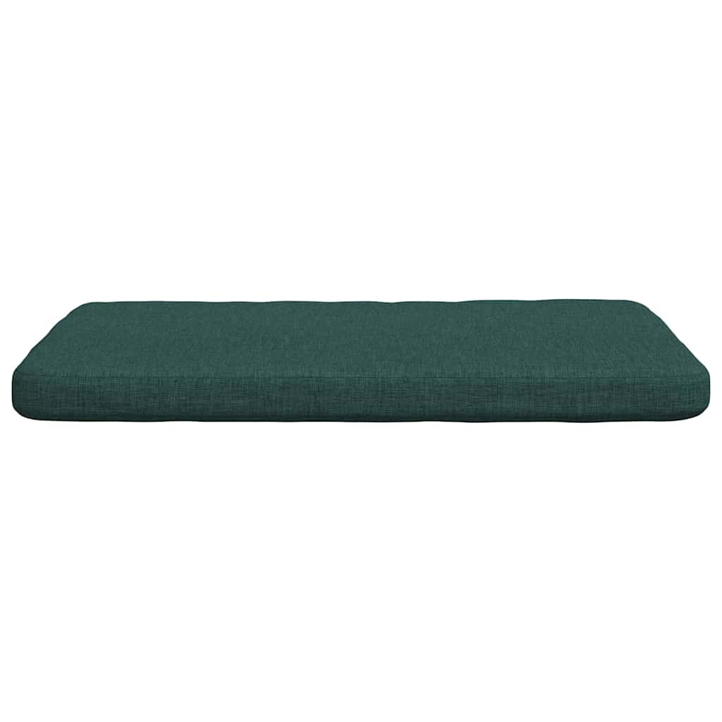 vidaXL Sitzkissen 4 pcs Dunkelgrün 40 x 40 x 3 cm Stoff