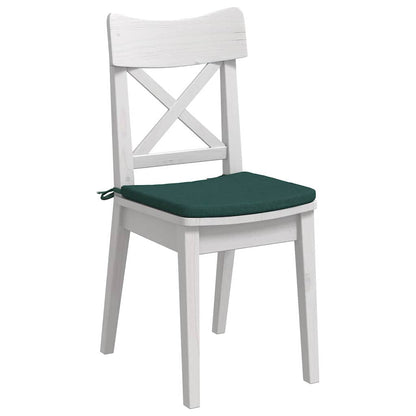 vidaXL Sitzkissen 4 pcs Dunkelgrün 40 x 40 x 3 cm Stoff