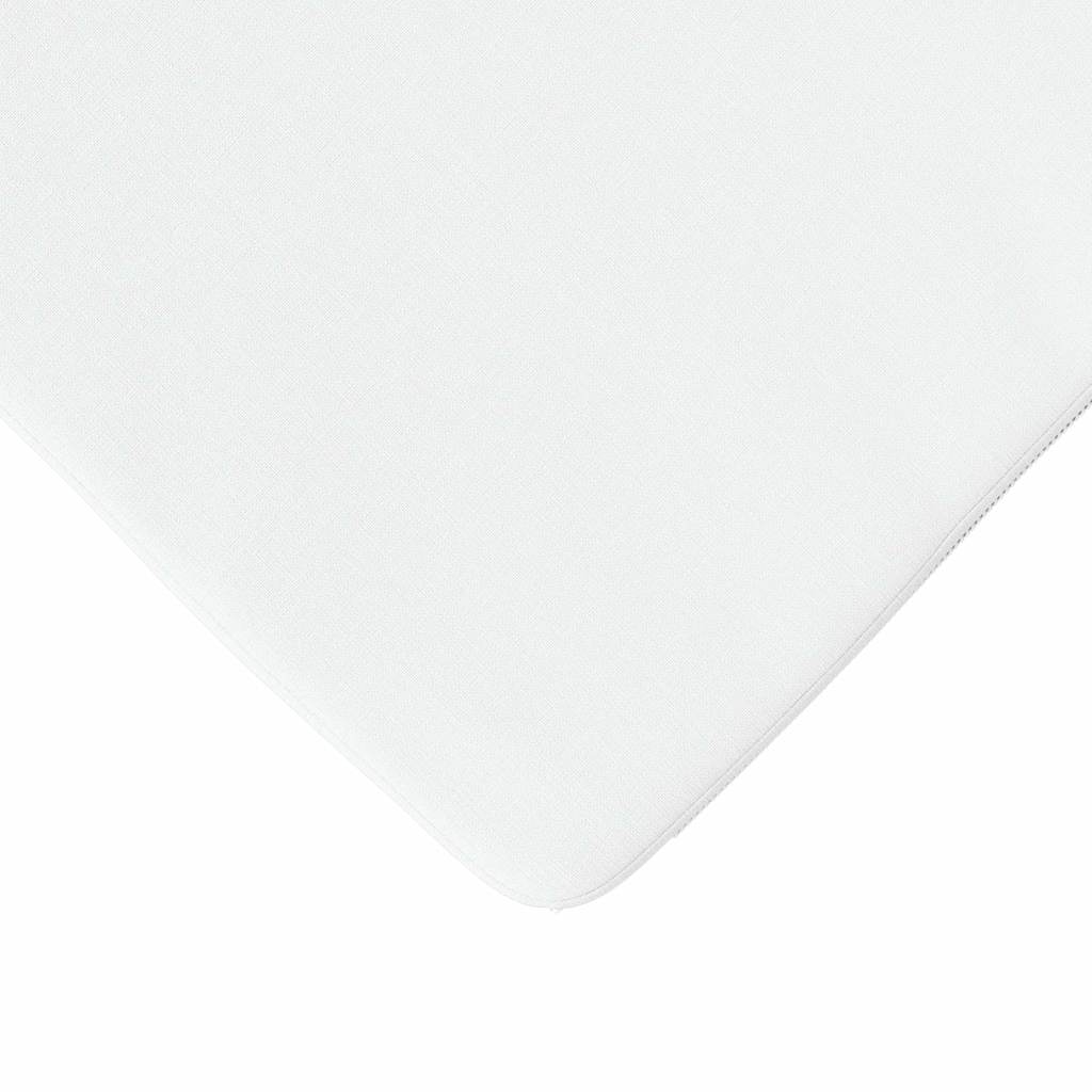 vidaXL Sitzkissen 4 Stück Weiß 40 x 40 x 3 cm Stoff