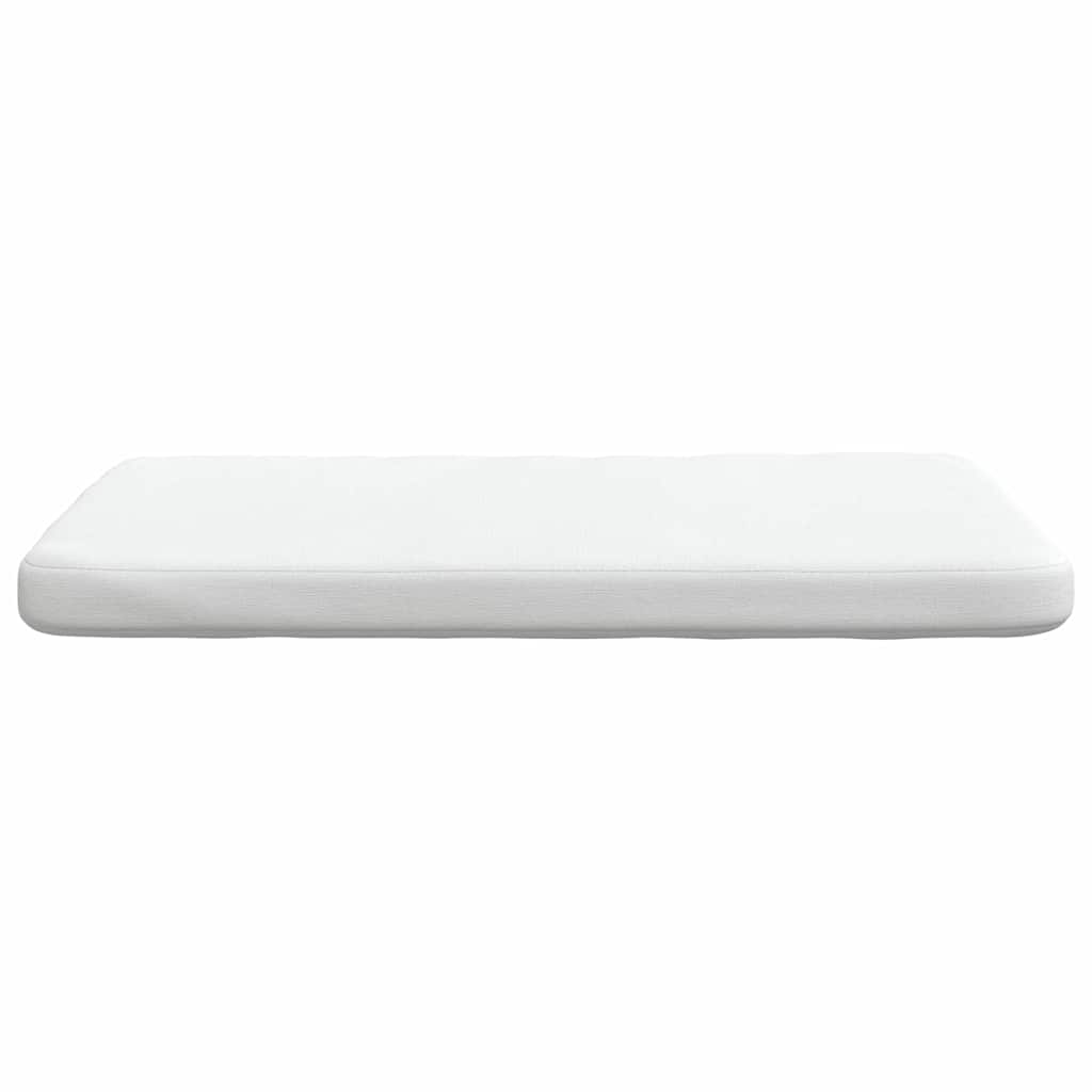 vidaXL Sitzkissen 4 Stück Weiß 40 x 40 x 3 cm Stoff