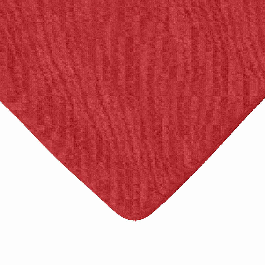 vidaXL Sitzkissen 4 pcs Rot 40 x 40 x 3 cm Stoff