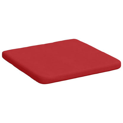 vidaXL Sitzkissen 4 pcs Rot 40 x 40 x 3 cm Stoff