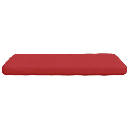 vidaXL Sitzkissen 4 pcs Rot 40 x 40 x 3 cm Stoff