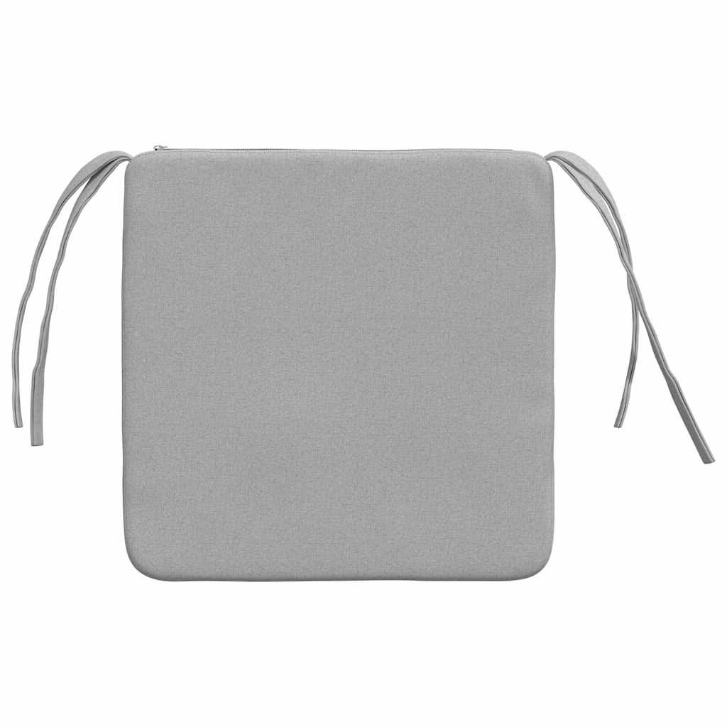 vidaXL Sitzkissen 4 pcs Wolkengrau 40 x 40 x 3 cm Stoff