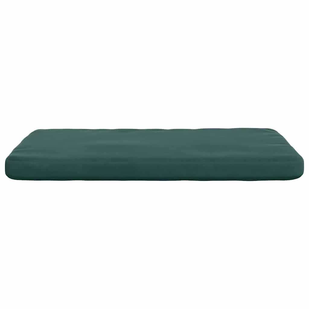 vidaXL Sitzkissen 4 pcs Dunkelgrün 40 x 40 x 3 cm Samt