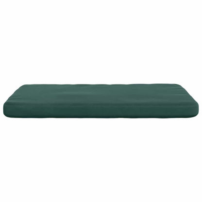 vidaXL Sitzkissen 4 pcs Dunkelgrün 40 x 40 x 3 cm Samt