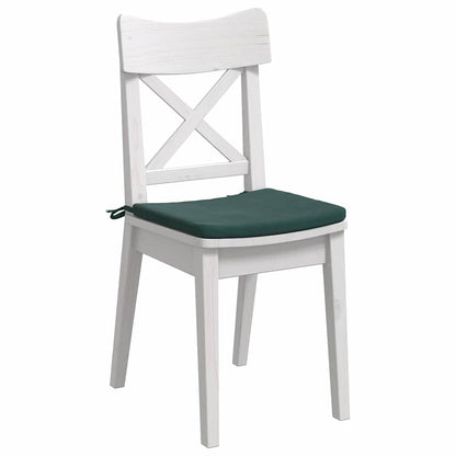 vidaXL Sitzkissen 4 pcs Dunkelgrün 40 x 40 x 3 cm Samt